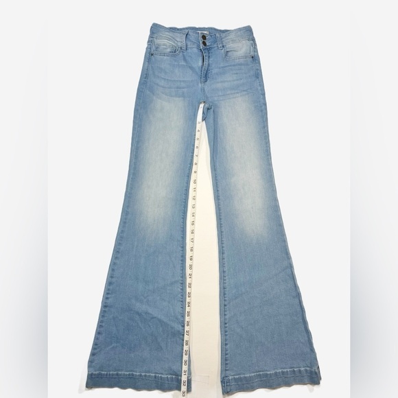 Altard State Double Button Wide Leg High Waist Stone Wash Jeans Womens size 28 - Picture 3 of 8